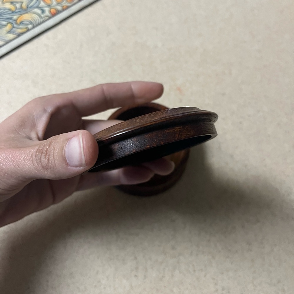 Vintage 40 Year Perpetual Calendar Wood Trinket Box - Picture 5 of 8